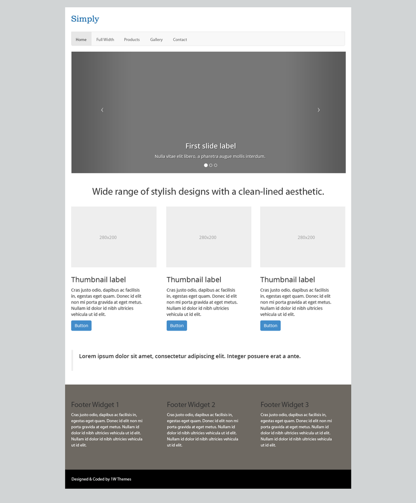 Bootstrap Template - PSD
